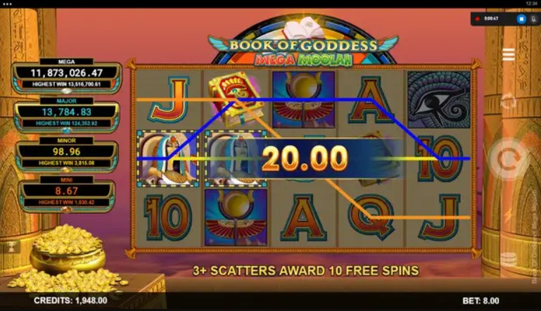 Unveiling the Book of Goddess Mega Moolah Slot: A Complete Guide for Online Gamblers